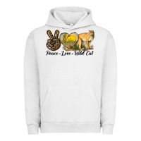 Pigment Lunar Rock Peace Love Wild cat Urban Hoodie - LillyAllenDesigns