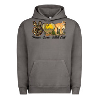 Pigment Tornado Peace Love Wild cat Urban Hoodie - LillyAllenDesigns