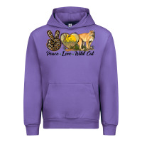 Tulip Peace Love Wild cat Urban Hoodie - LillyAllenDesigns