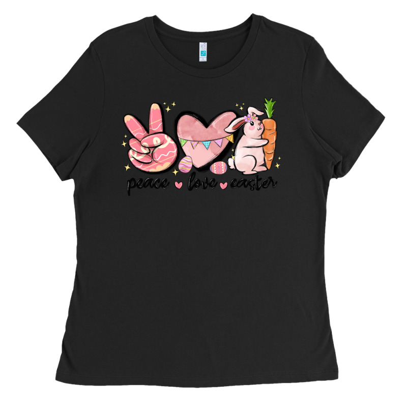 Peace Love Easter Ladies Tee by MaliasSmallBusiness | Teevron