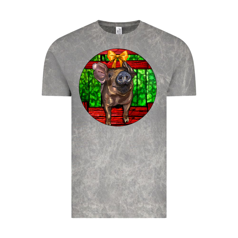 Christmas Pig Vintage Tee by LillyAllenDesigns | Teevron