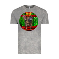 Cloud Rock christmas pig Vintage Tee - LillyAllenDesigns