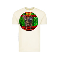 Vintage Arctic christmas pig Vintage Tee - LillyAllenDesigns