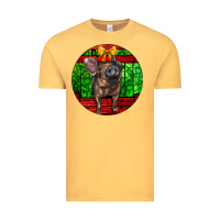 Vintage Mustard christmas pig Vintage Tee - LillyAllenDesigns