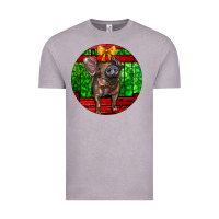 Vintage Zinc christmas pig Vintage Tee - LillyAllenDesigns
