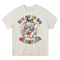 Cream it's ok to be different Heavy Core Tee - MaliasSmallBusiness