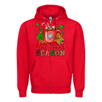 Red hot cocoa season Zipper Hoodie - OliviaCreatesArt