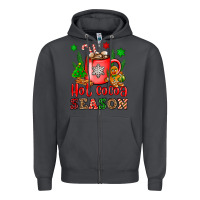Smoke hot cocoa season Zipper Hoodie - OliviaCreatesArt
