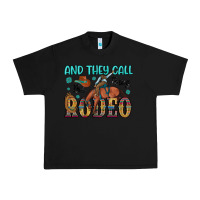 Black and they call the thing rodeo Urban Heavy Tee - Artiststas