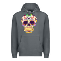 Rock Cinco de mayo skull Premium Hoodie - FaDigitalArtStudio