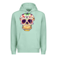 Seafoam Cinco de mayo skull Premium Hoodie - FaDigitalArtStudio
