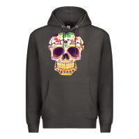 Smoke Cinco de mayo skull Premium Hoodie - FaDigitalArtStudio