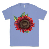 Colony Blue ProCut Red Sunflower Classic Tee - LillyAllenDesigns