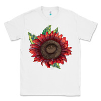 White ProCut Red Sunflower Classic Tee - LillyAllenDesigns