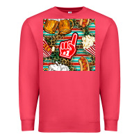 Cardinal american football snacks with serape and leopard Premium Sweatshirt - BundleAndBundleShop