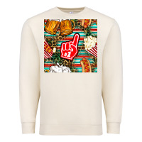 Sandshell american football snacks with serape and leopard Premium Sweatshirt - BundleAndBundleShop