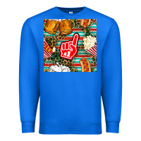 True Royal american football snacks with serape and leopard Premium Sweatshirt - BundleAndBundleShop