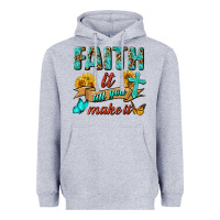 Heather Grey Faith It Till You Make It Heavyweight Hoodie - BundleAndBundleShop