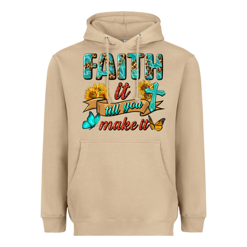 Faith It Till You Make It Heavyweight Hoodie by BundleAndBundleShop | Teevron