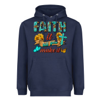 Navy Faith It Till You Make It Heavyweight Hoodie - BundleAndBundleShop