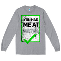Heather Grey You Had Me At Ebitda Long Sleeve Tee - Bettercallsaul