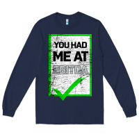 Navy You Had Me At Ebitda Long Sleeve Tee - Bettercallsaul