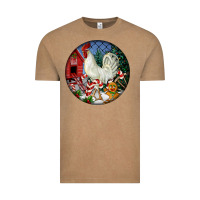 Vintage Coffee leghorn rooster christmas ornament Vintage Tee - LillyAllenDesigns