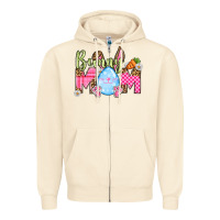 Sandshell Easter Day Bunny mom Zipper Hoodie - OliviaCreatesArt