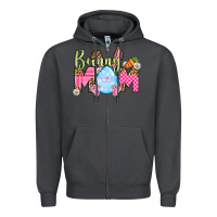Smoke Easter Day Bunny mom Zipper Hoodie - OliviaCreatesArt
