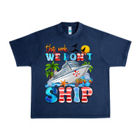 Navy this week we don't give a ship Urban Heavy Tee - Artiststas