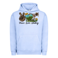Pigment Grape Ice Peace Love Donkey Urban Hoodie - LillyAllenDesigns