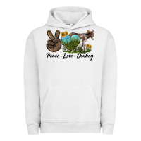 Pigment Lunar Rock Peace Love Donkey Urban Hoodie - LillyAllenDesigns