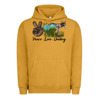 Pigment Peanut Butter Peace Love Donkey Urban Hoodie - LillyAllenDesigns