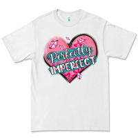 White perfectly imperfect Premium Tee - MaliasSmallBusiness