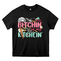 Black no bitchin in my kitchin Heavy Core Tee - MaliasSmallBusiness