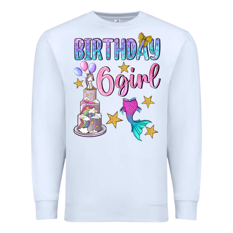 Birthday Girl 6 Premium Sweatshirt by BundleAndBundleShop | Teevron
