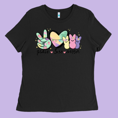 Peace Love Peeps Ladies Tee Designed By Maliassmallbusiness