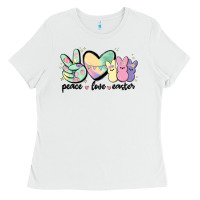 White peace love peeps Ladies Tee - MaliasSmallBusiness