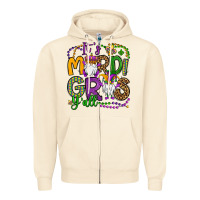 Sandshell it's mardi gras y'all gnomes Zipper Hoodie - OliviaCreatesArt