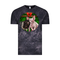 Cloud Black christmas pig Vintage Tee - LillyAllenDesigns