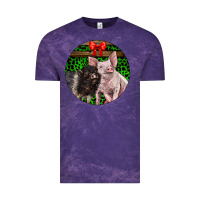Cloud Purple christmas pig Vintage Tee - LillyAllenDesigns