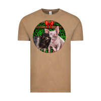 Vintage Coffee christmas pig Vintage Tee - LillyAllenDesigns