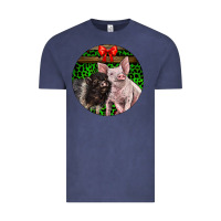 Vintage Denim christmas pig Vintage Tee - LillyAllenDesigns