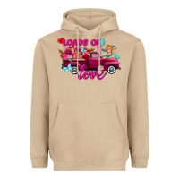 Mushroom Loads of love valentine's day truck Heavyweight Hoodie - FaDigitalArtStudio