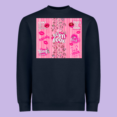Burn Book Heavyweight Sweatshirt Designed By Tumblerdesignbyshophia