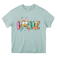 Arona love school bus Heavy Core Tee - MaliasSmallBusiness
