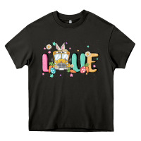 Asphalt love school bus Heavy Core Tee - MaliasSmallBusiness