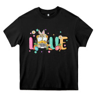 Black love school bus Heavy Core Tee - MaliasSmallBusiness