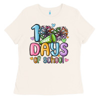 Bone 100 days of school cheer Ladies Tee - MaliasSmallBusiness