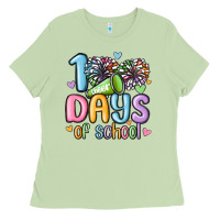 Matcha 100 days of school cheer Ladies Tee - MaliasSmallBusiness